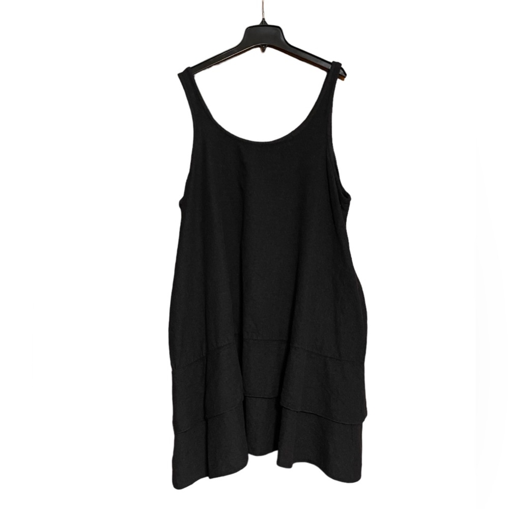 Shack Incorporated J Morgan Puett Jumper Overall Dress OS Black Wool vintage